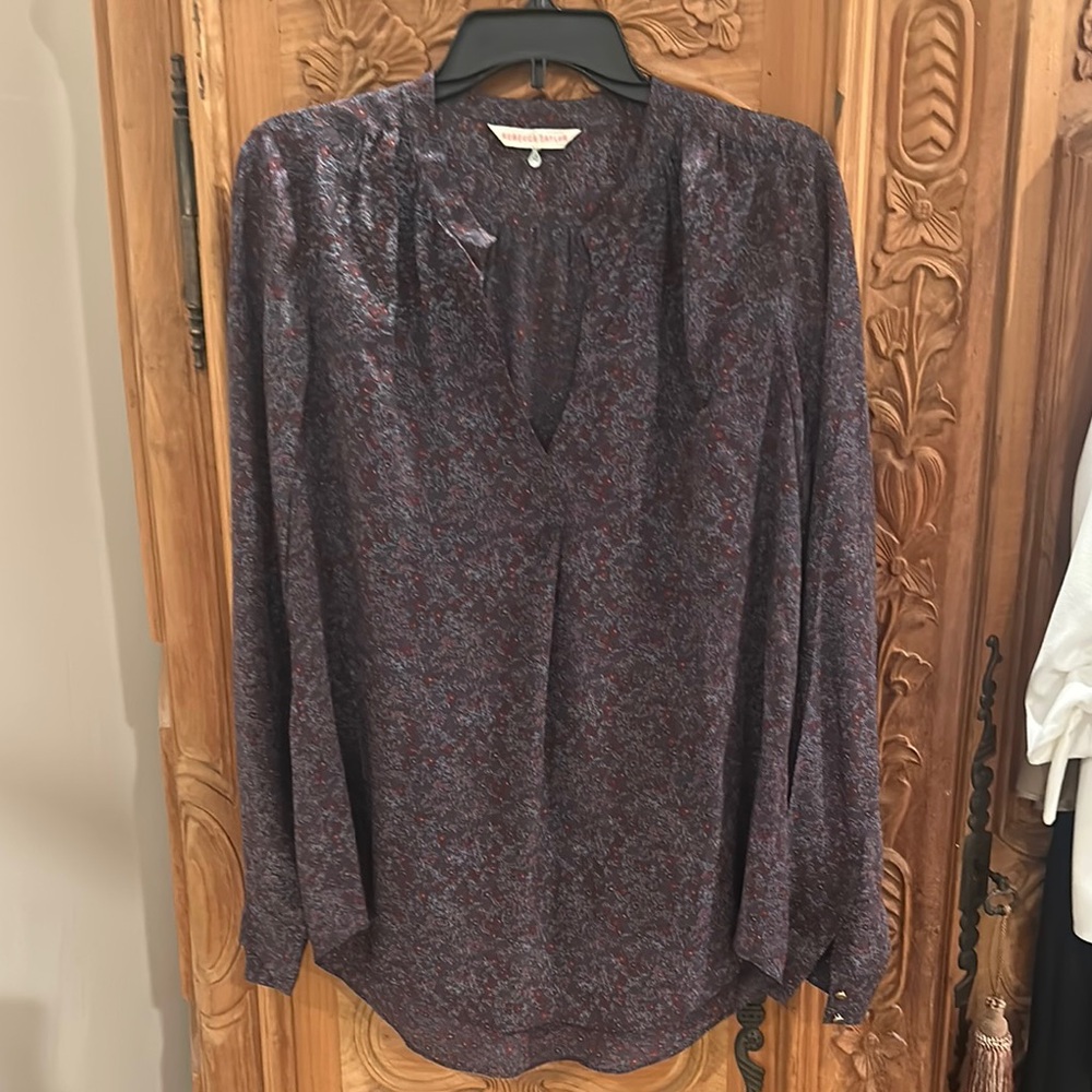 Rebecca Taylor Floral Long Sleeve Blouse